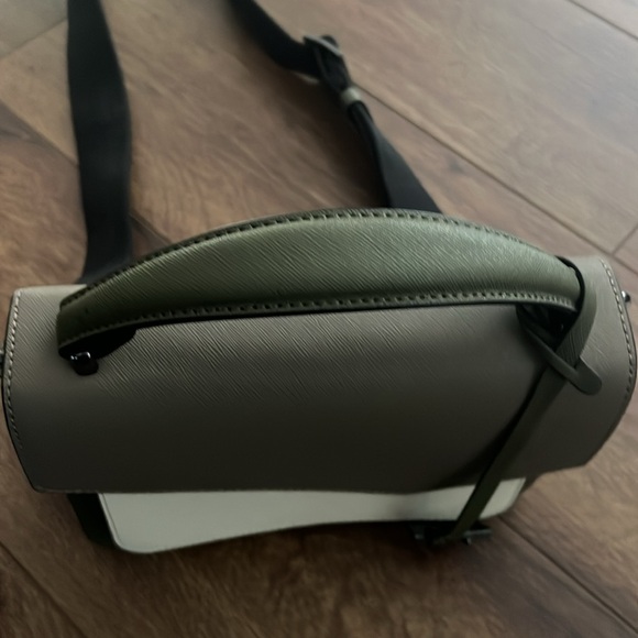 Botkier Army Green, Cream and Dark Tan bag - Picture 2 of 6